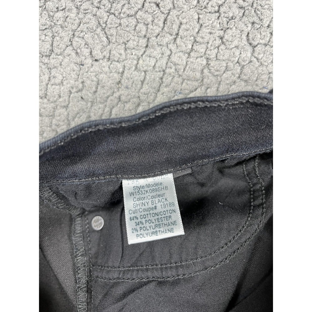 Rag & Bone Jeans Womens 27 Shiny Black High Rise Skinny Denim Stretch Coated - Picture 9 of 16